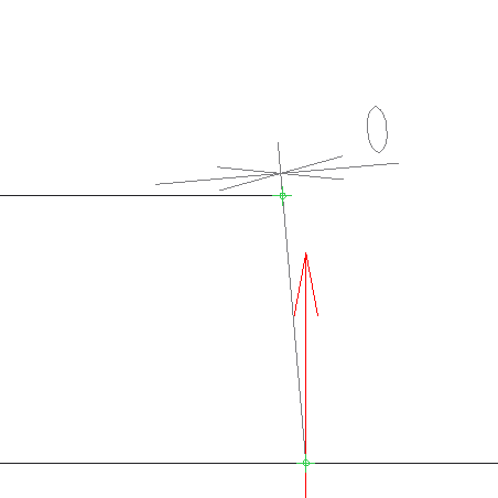 PTC Creo Parametricの図面。minimum_angle_dimensionの制限値により角度寸法が作成できない。